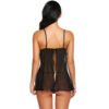 Women's Back Open Babydoll Lingerie - 11138 28 - BD 11046 BK 4