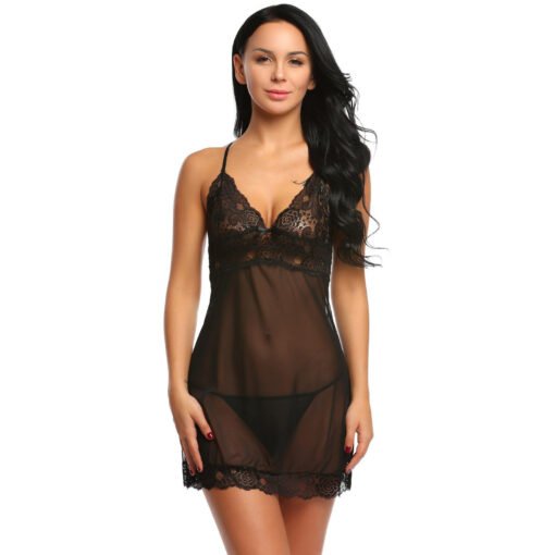 Women's Sheer Babydoll Dress - 11302