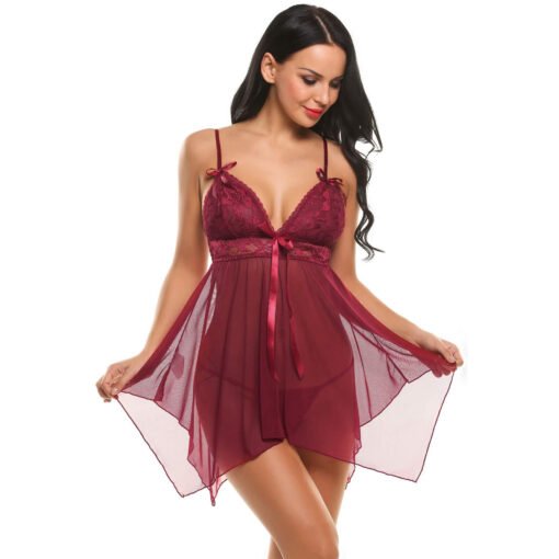 Women's Sheer Babydoll Dress - 11642 - Image 11