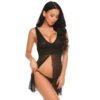 11733- Women's Front Open Babydoll 22 - BD 11666 BK 1