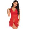 11733- Women's Front Open Babydoll 26 - BD 11666 RD 2