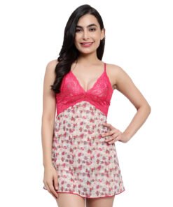 17801- Printed Babydoll Dress