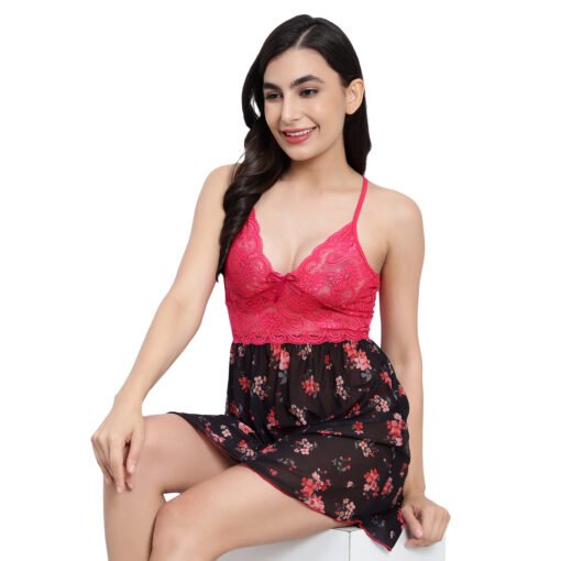 17804 - Printed Babydoll Dress - Image 3