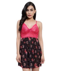 17804 - Printed Babydoll Dress