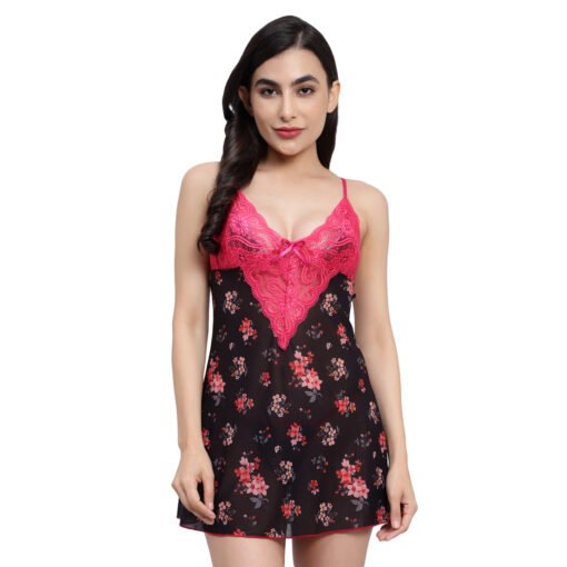 17808 - Printed Babydoll Dress