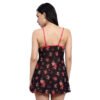 17808 - Printed Babydoll Dress 4 - BD 17808 BK 6