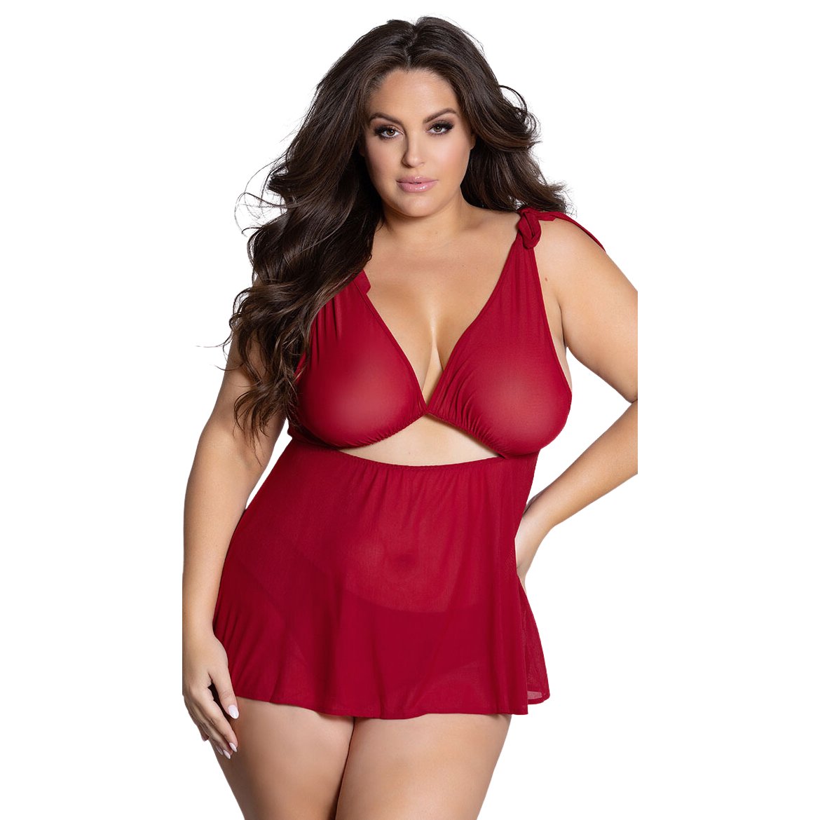 Womens Sexy Front Knot Babydoll Lingerie - 19030 1 Womens Sexy Front Knot Babydoll Lingerie - 19030