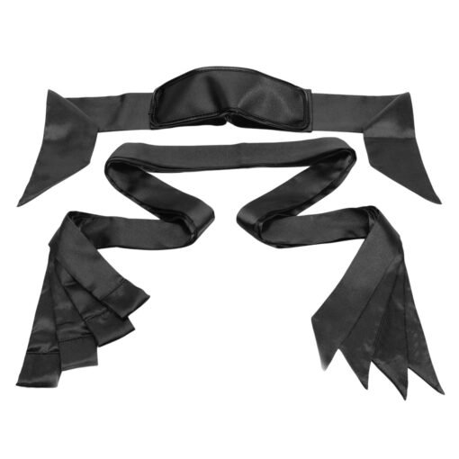 Premium Satin Bed Restraint Kit & Blindfold for Couples - Image 6