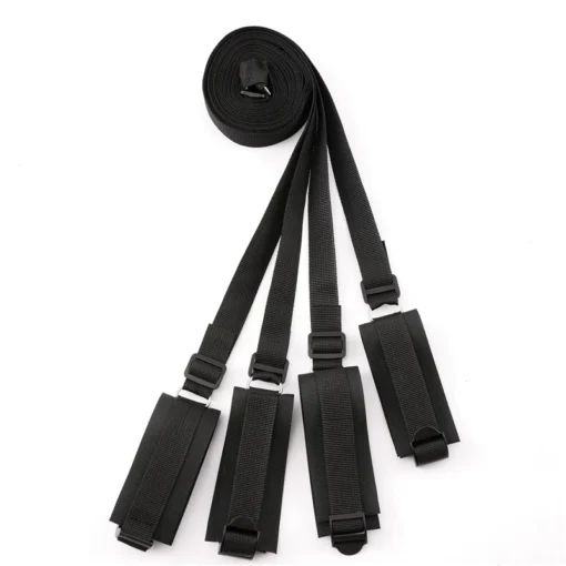 BDSM Bed Restraint Kit Adjustable Nylon Belt - 01010 - Image 6