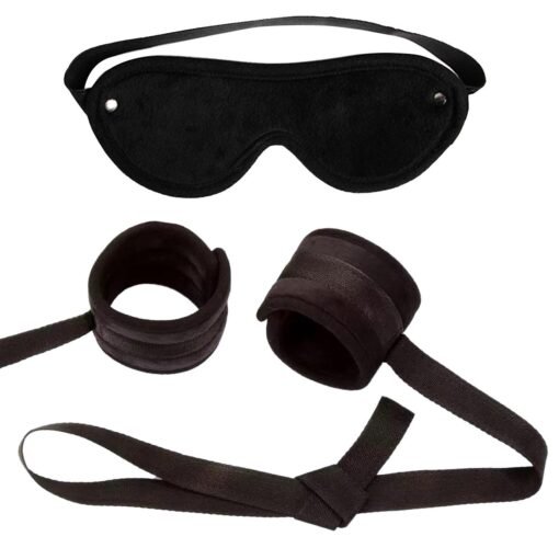 Bed Restraint kit with Handcuffs & Blindfold -01015 - Image 3