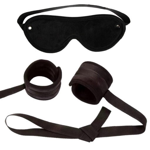 Bed Restraint kit with Handcuffs & Blindfold -01015