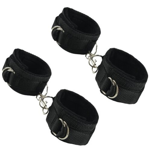 BDSM Bed Restraint Spider Web Nylon Belts for Couples -01017 - Image 2