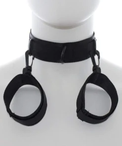 BDSM Collar to Wrist Restraints for Couples -01035