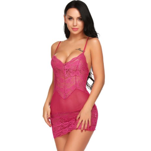 81091- Women's Deep Neck Chemise - Image 8