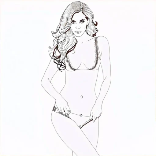 06596-Women's Half Cup Erotic Lingerie