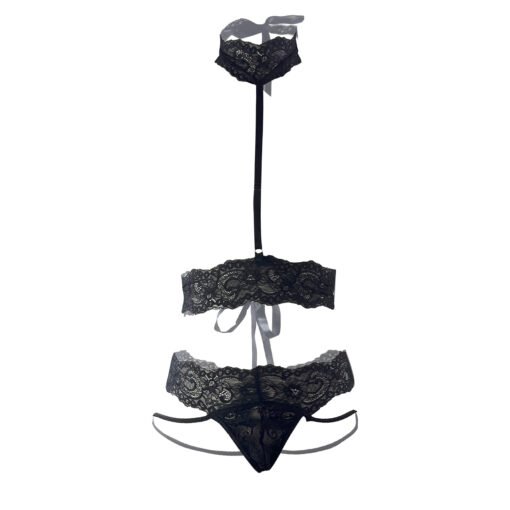 06846-Sexy 2 Pieces Lace  Bralette and panty Set - Image 9