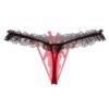 Women's Crotchless Erotic Panty 27 - EPN 04567 RD BK 1 1