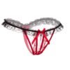 Women's Crotchless Erotic Panty 29 - EPN 04567 RD BK 3 1