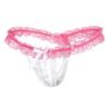 Women's Crotchless Erotic Panty 32 - EPN 04567 WH LPI 1 1