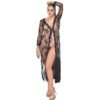 Women's Front Open Nightgown 17 - NG 30232 BK 7