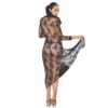 Women's Front Open Nightgown 18 - NG 30232 BK 8