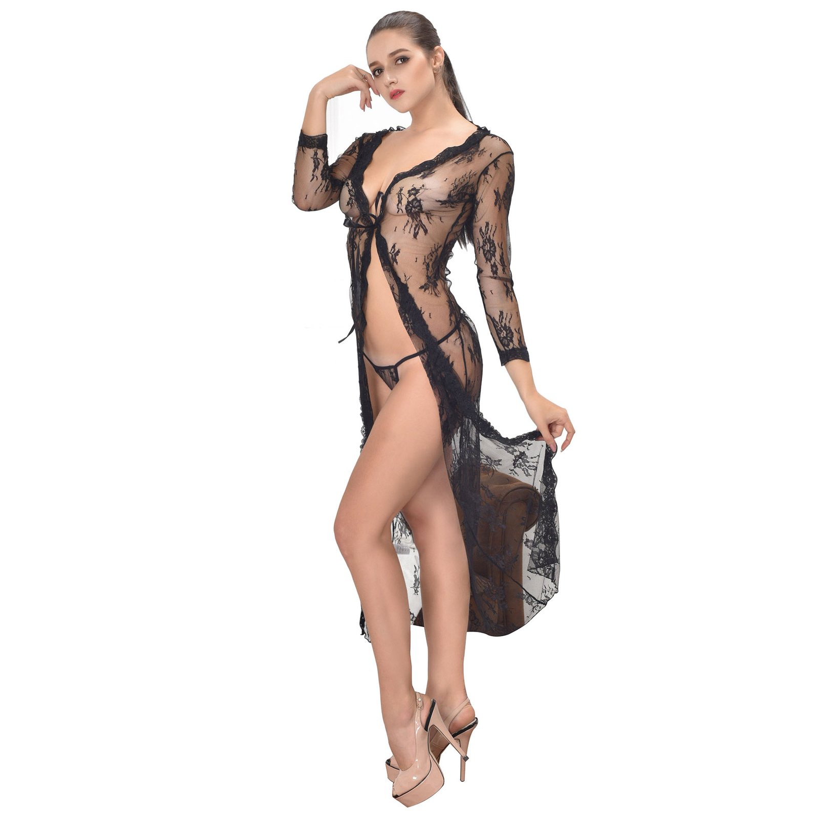 Women's Front Open Nightgown 10 Women's Front Open Nightgown - Image 10
