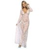Women's Regular Nightgown 21 - NG 30497 WH 2