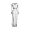 Women's Front Open Nightgown 46 - NG 30507 WH 5
