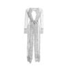 Women's Front Open Nightgown 47 - NG 30507 WH 6