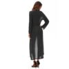Women's Front Open Nightgown 11 - NG 31001 BK 2 1