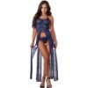 Women's Front Open Nightgown 8 - NG 31803 RBL 2