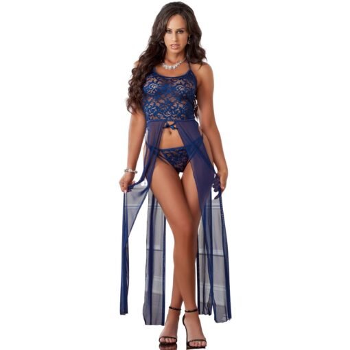 Women's Front Open Nightgown - Image 3