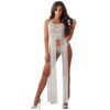 Women's Front Open Nightgown 10 - NG 31803 WH 1