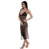 Women's Front Open Nightgown 28 - NG 32027 BK 4