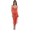 Women's Front Open Nightgown 42 - NG 32027 RD 1