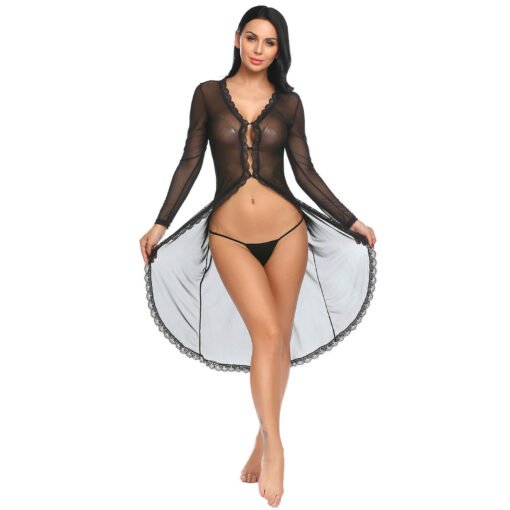 Women's Front Open Nightgown - Image 3