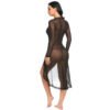 Women's Front Open Nightgown 13 - NG 36616 BK 3 1