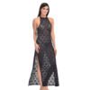 Women's Side Open Nightgown 16 - NG 36655 BK 4