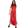 Women's Side Open Nightgown 21 - NG 36655 RD 4