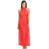 Women's Side Open Nightgown 22 - NG 36655 RD 5