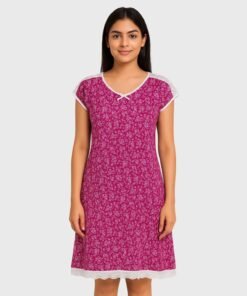Modal Stylish Midi Nighty for Women