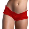 05263-Women's Boy Shorts Panty 10 - PN 05263 RD 1