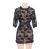 90098- Women's Sheer Robes 11 - RBS 90098 BK 4