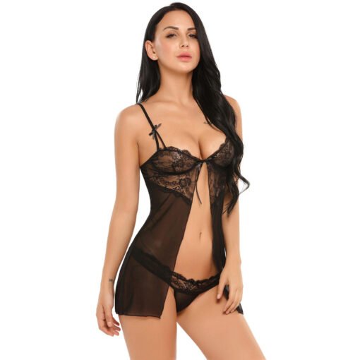 11066- Women's Front Open Babydoll - Image 3