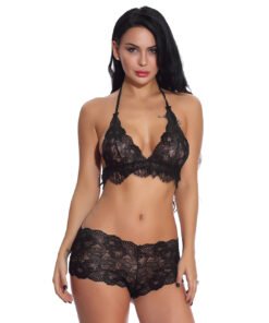 06033- Women's Halter Neck Lingerie Set