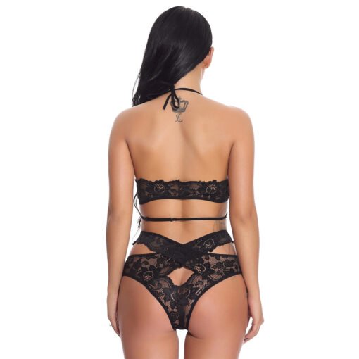 Women Criss Cross Lingerie Set - Image 3