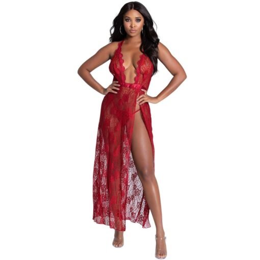 Women's Side Open Nightgown - Image 7