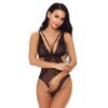 21067- Women's Monokini Teddy 10 - TD 21067 BK 1