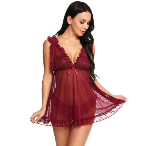 Women's Frill Babydoll Lingerie - 11716 - Image 9