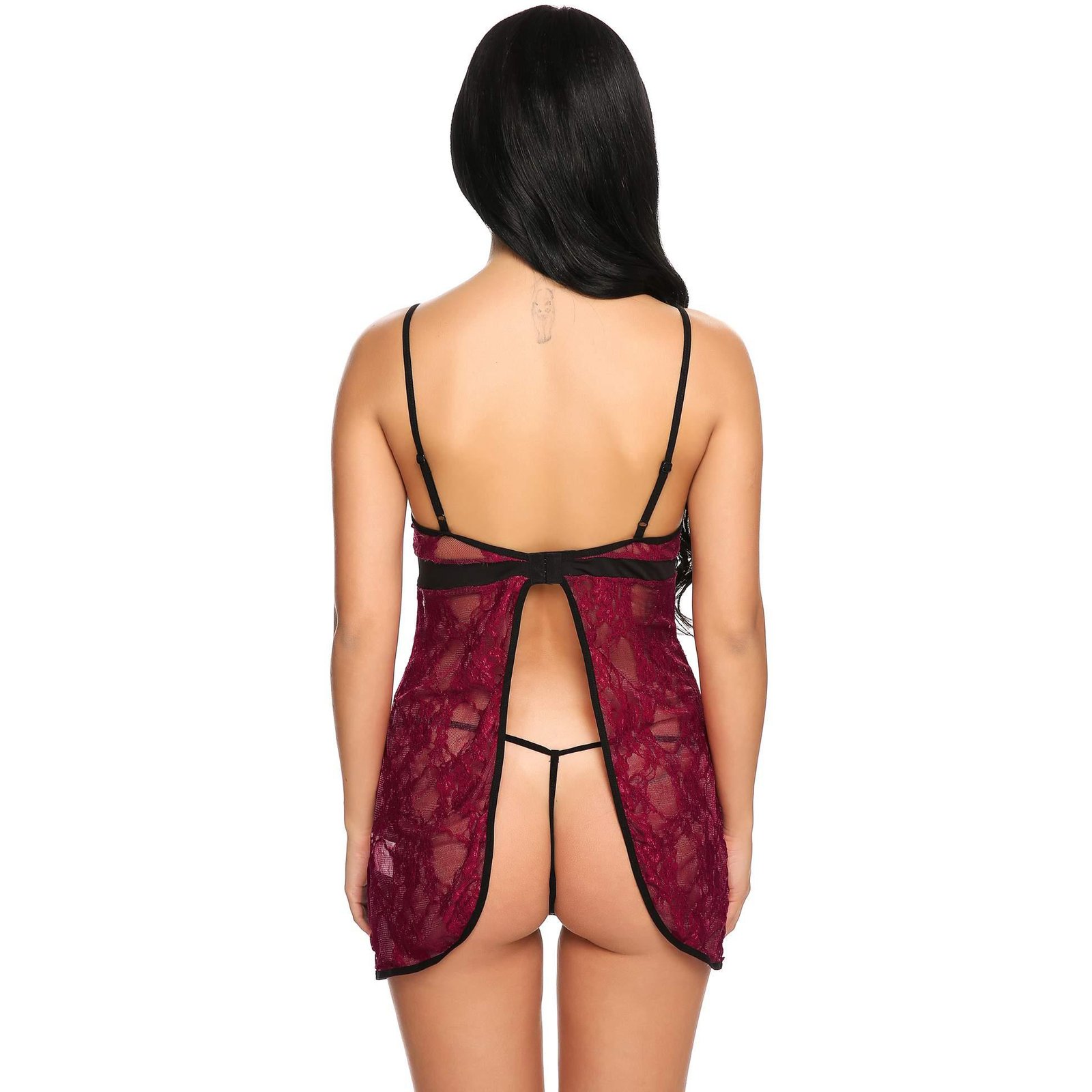 Women's Back Open Babydoll Lingerie - 12376 12 Women's Back Open Babydoll Lingerie - 12376 - Image 12